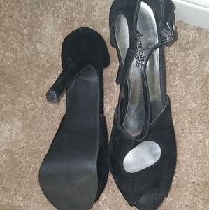 Black high heels